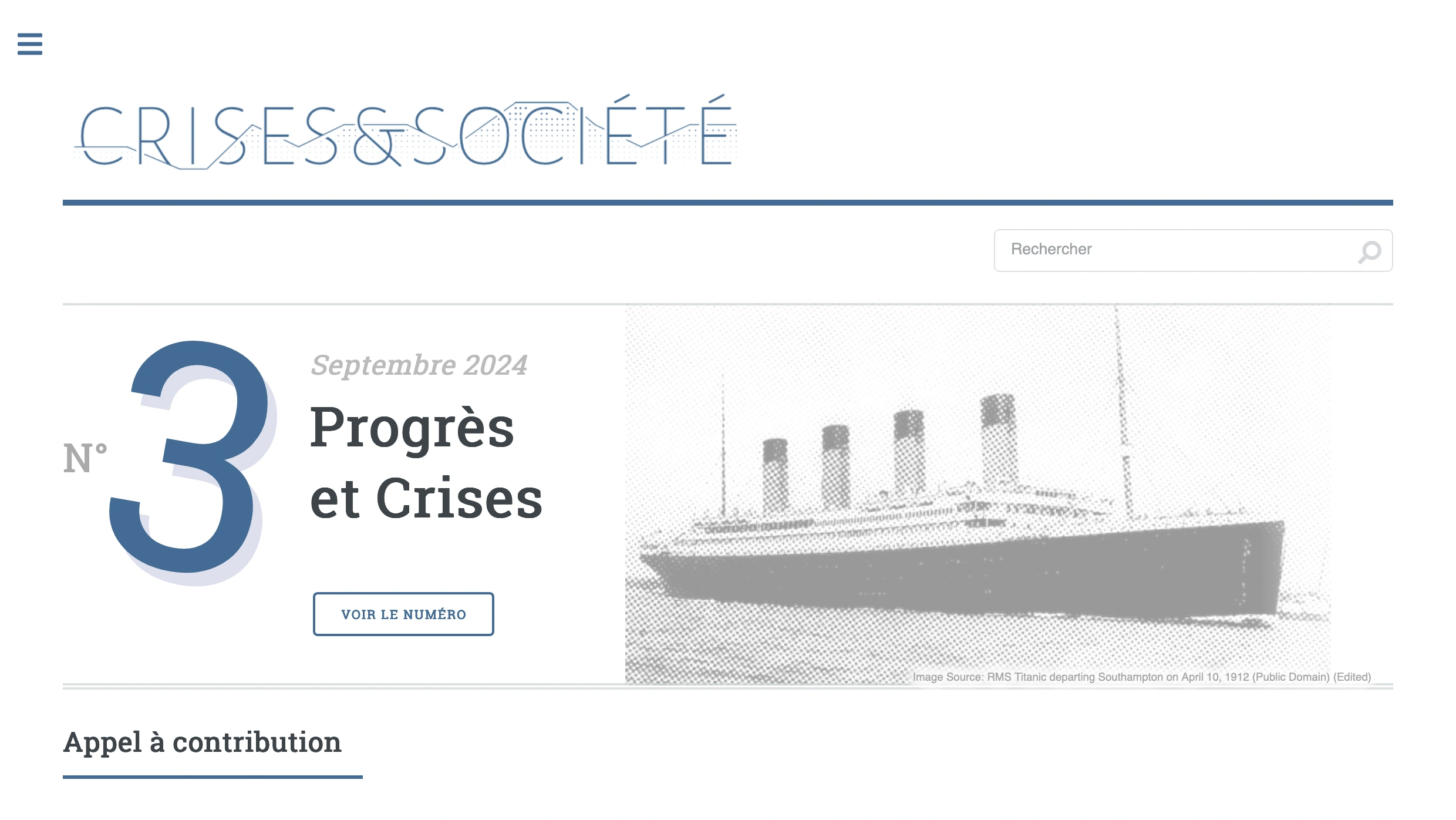 Crises et Société