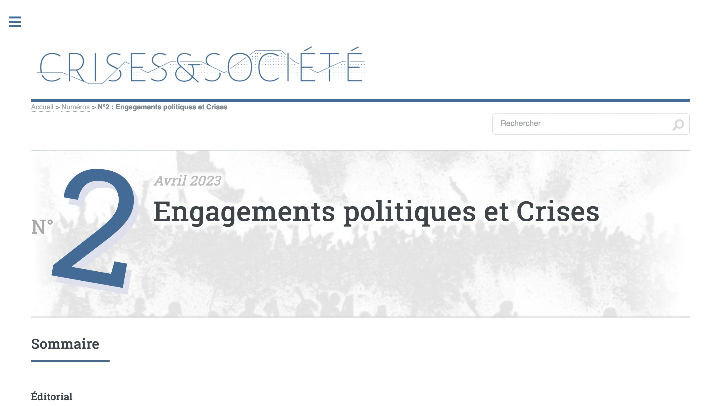 Crises et Société